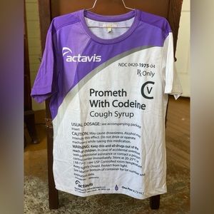 Codeine graphic t-shirt  Size: large/x-large  Condition: gently used